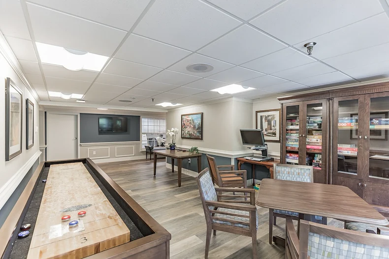 The Mansion at Rosemont Senior Living in Rosemont, PA, activities room