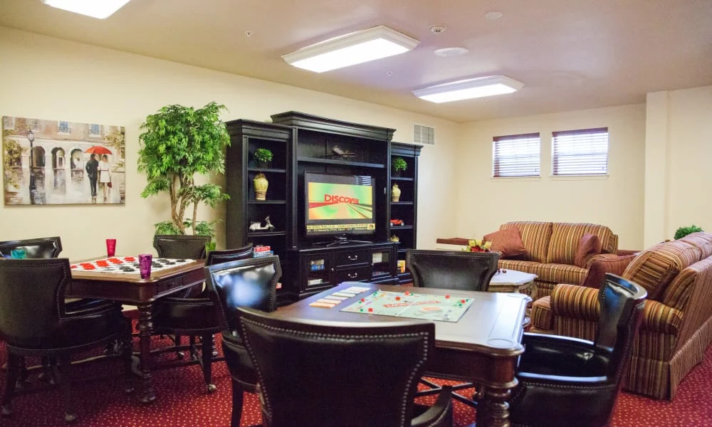 Oak Park Retirement Hawthorn Senior Independent Living in Salisbury, North Carolina game media room