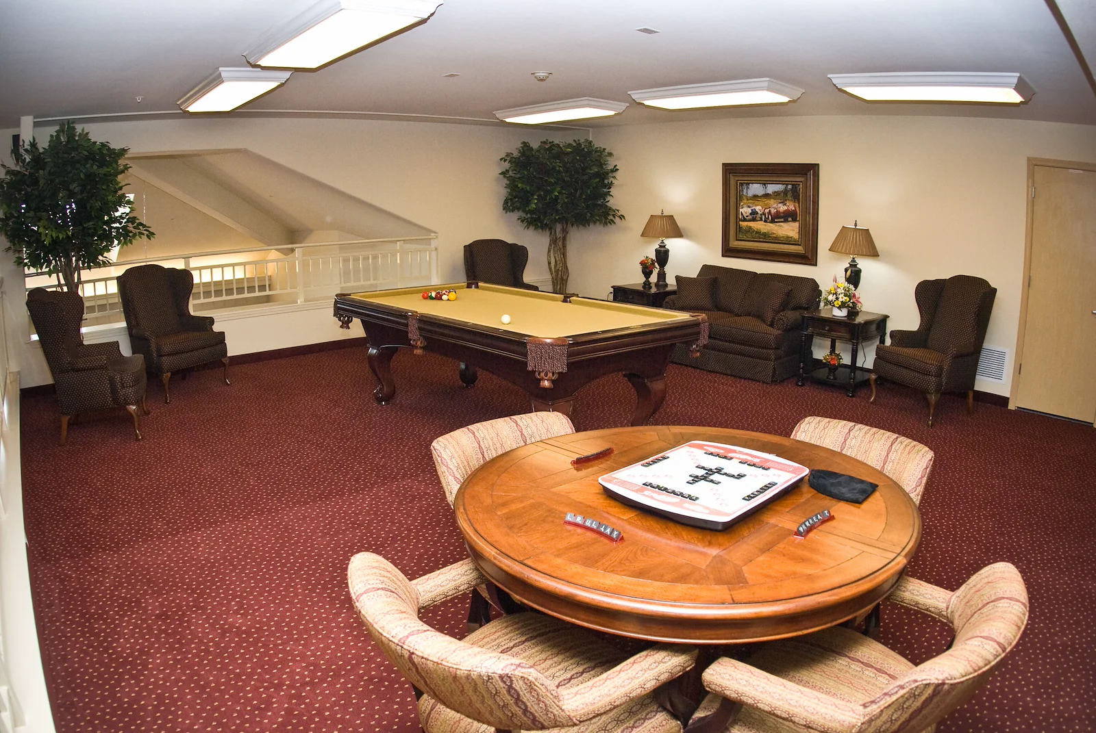 Summit Glen Gracious Retirement Living Hawthorn Senior independent Living in Colorado Springs, Colorado billiards table game room