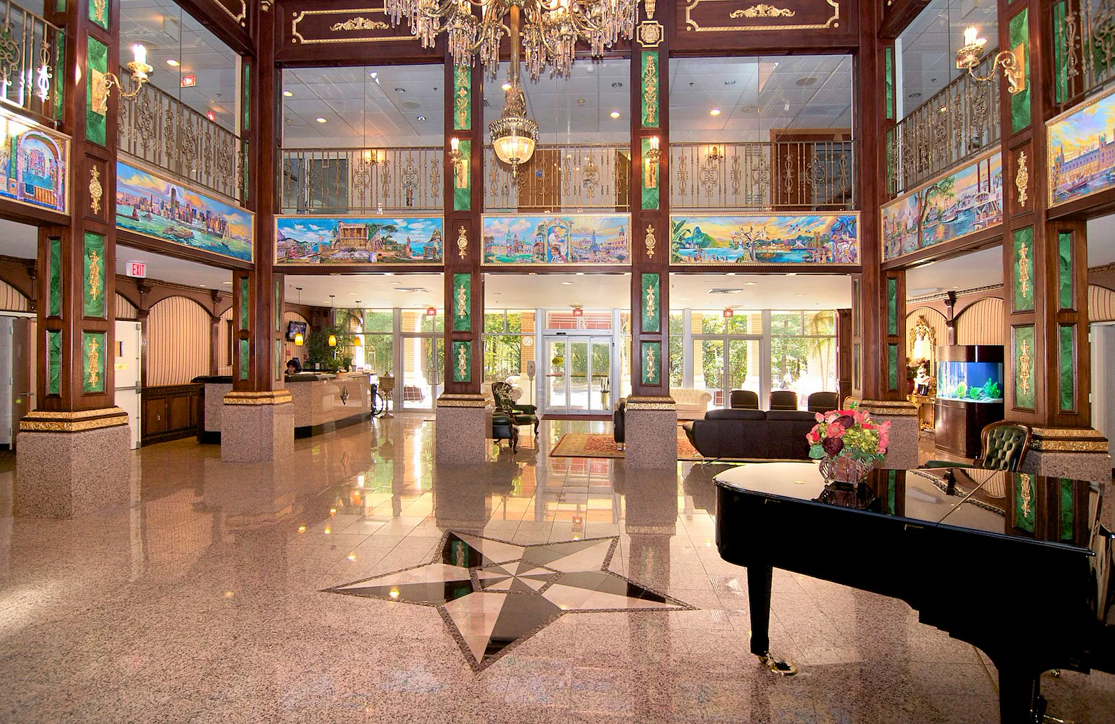 Allendale Senior Living, senior living community offering assisted living, memory care, and respite care in Allendale, NJ, elegant lobby