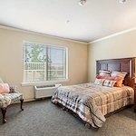 Assisted living and memory care at Belleview Heights Senior Living in Aurora, CO, bedroom