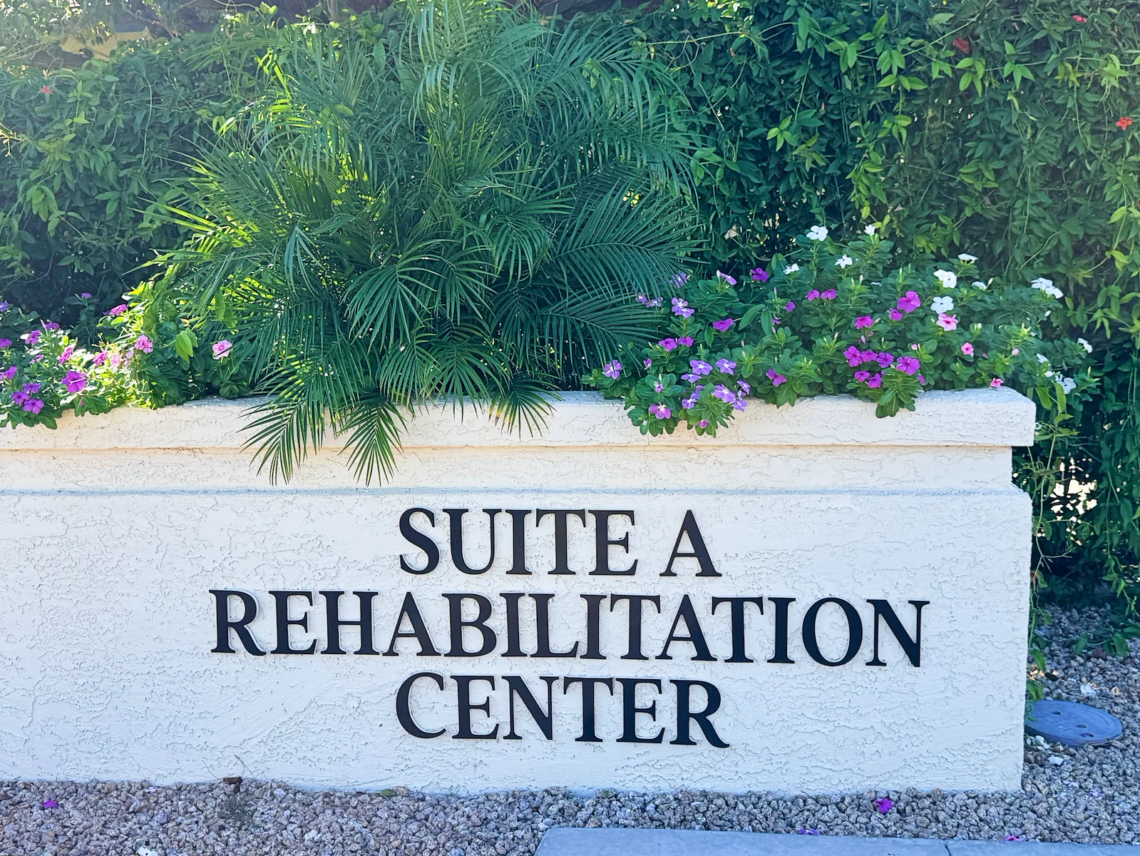 Signage at front entrance