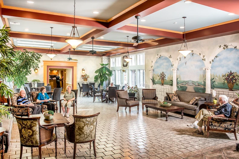 Renaissance Room and Main Entrance into Assisted Living Apartments 