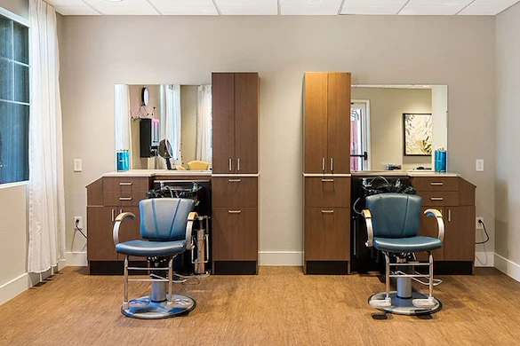 Woodbridge Terrace of Irvine, independent living, assisted living, and memory care in Irvine, CA, beauty salon