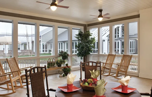Concord Place Senior Memory Care in Knoxville, TN porch