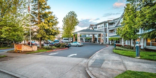 The Stafford Senior Living in Lake Oswego, Oregon front exterior