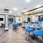 Lounge and drink area at The Vincent Senior Living Community