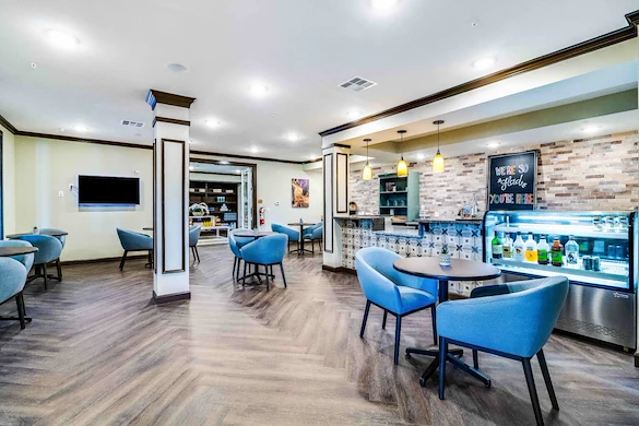 Lounge and drink area at The Vincent Senior Living Community