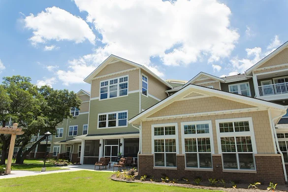 The Oaks Gracious Retirement Living Hawthorn Senior Independent Living in Georgetown, Texas rear exterior