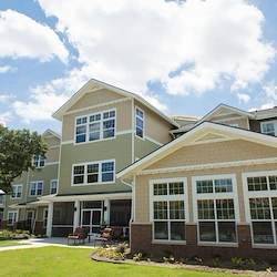 The Oaks Gracious Retirement Living Hawthorn Senior Independent Living in Georgetown, Texas rear exterior