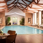 Indoor swimming pool & hot tub