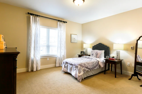 Assisted living bedrooms surrounded by comfort