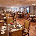 Charter Senior Living of Dedham in Dedham, MA, dining room
