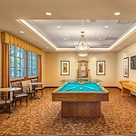 Covenant Living at Mount Miguel in Spring Valley, CA, activity room with pool table