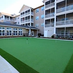 Mulligan Park Gracious Retirement Living Hawthorn Senior Independent Living in Tallahassee, Florida exterior mini golf area