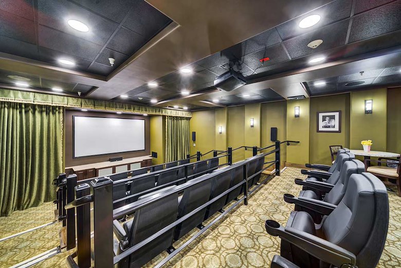 Belmont Gardens Gracious Retirement Living Hawthorn Senior Independent Living in Woodbridge, Virginia AI-generated movie theater