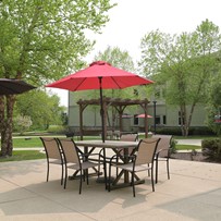 Outdoor courtyard