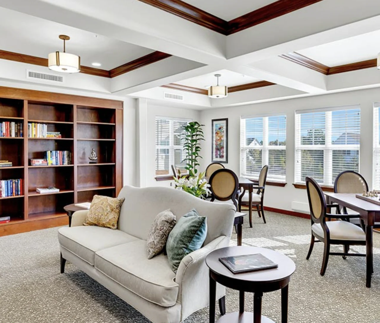 Sequoia Grove Gracious Retirement Living Hawthorn Senior Independent Living in Granite Bay, California AI-generated living room