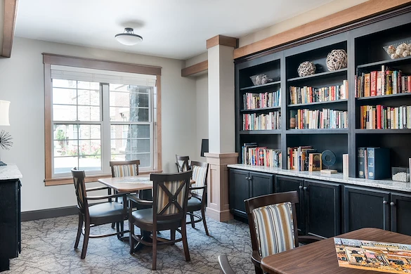 Noel Manor Retirement Living Verona, WI, library