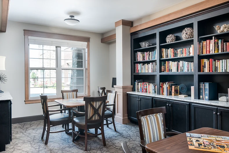 Noel Manor Retirement Living Verona, WI, library