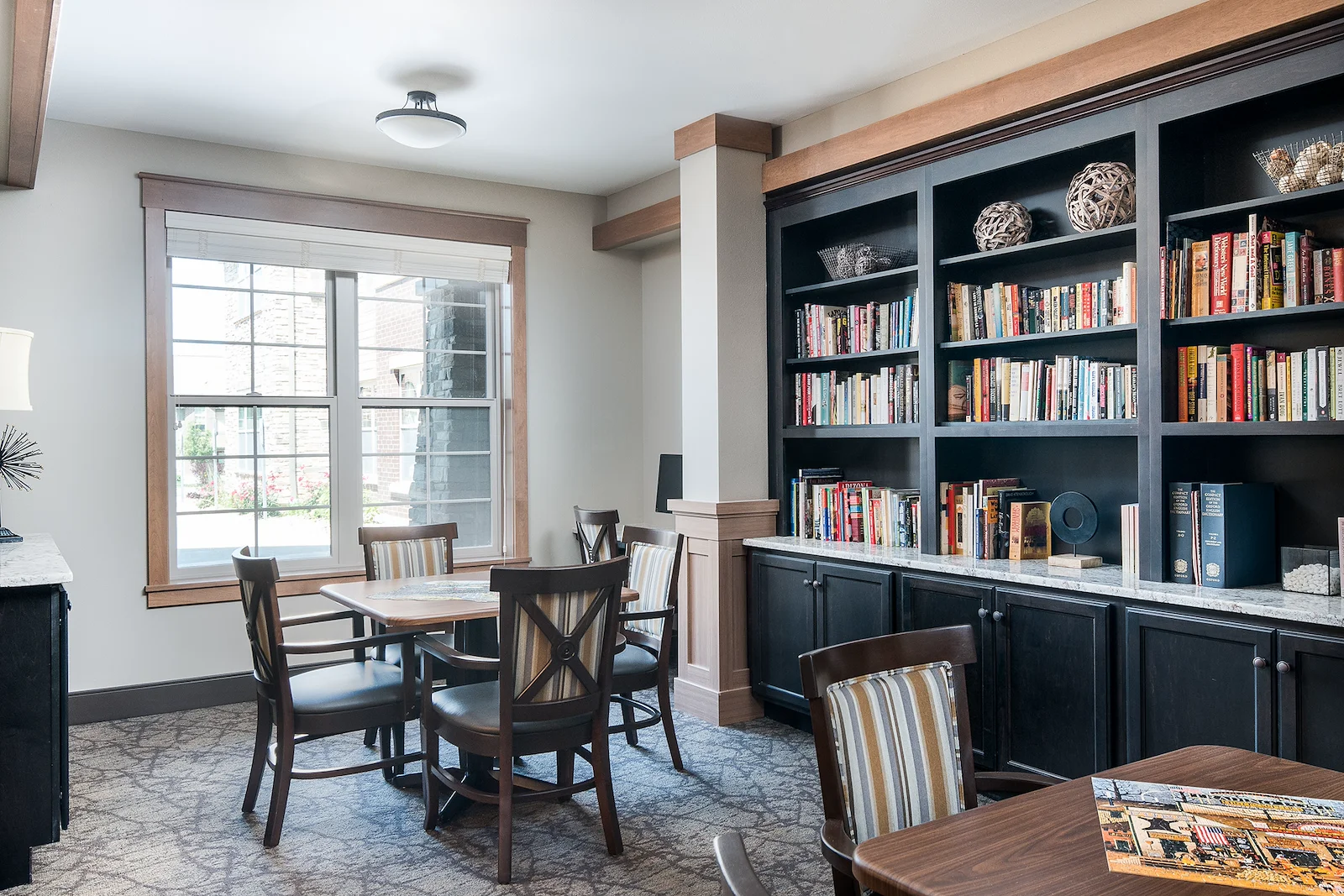 Noel Manor Retirement Living Verona, WI, library