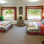 Colonial Oaks at Arlington, TX, bedroom with two beds