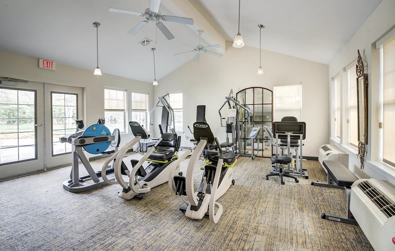 Steeplechase Gracious Retirement Living Hawthorn Senior Independent Living in Oxford, Florida gym fitness center