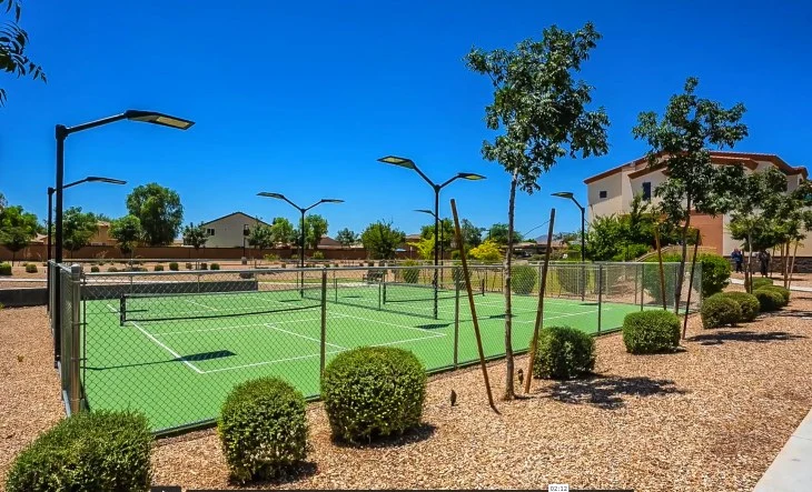 Two pickle ball courts