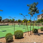 Two pickle ball courts