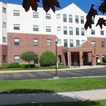 Addolorata Villa, continuing care retirement community offering independent living, assisted living, and memory care in Wheeling, IL, front entrance