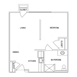 Assisted Living Studio Deluxe 