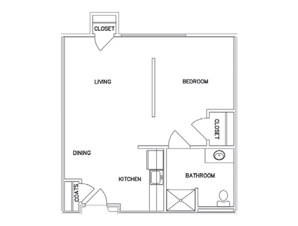 Assisted Living Studio Deluxe 