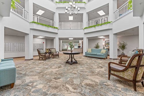 Jordan Oaks Gracious Retirement Living Hawthorn Senior Independent Living in Cary, North Carolina front entrance