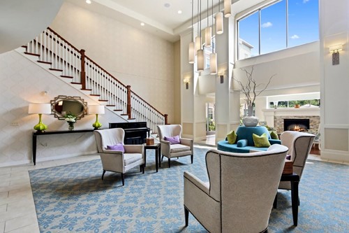 Lounge area at the Waters of Highland Park