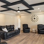 Legato Living Residential Memory Care at Five Fountains senior living community offering assisted living, memory care, adult day services, and respite care in Elkhorn, NE, community living room