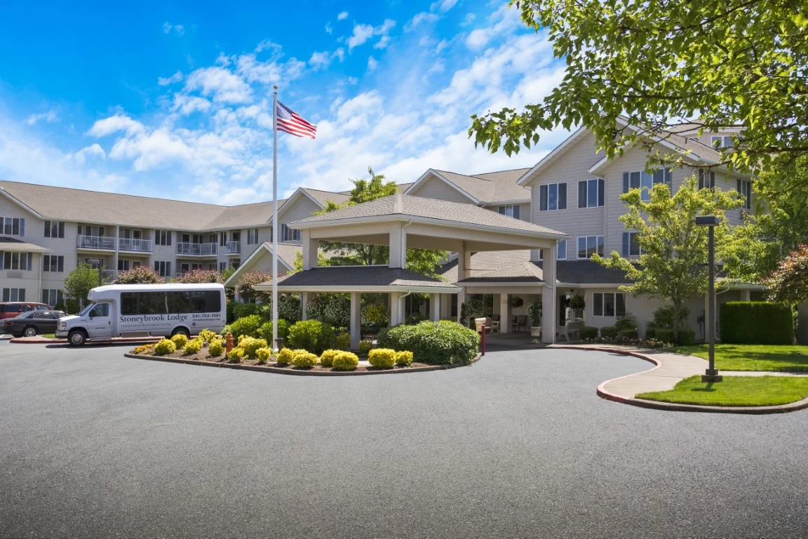 Stoneybrook Lodge Gracious Retirement Living Hawthorn Senior Independent Living in Corvallis, Oregon front exterior