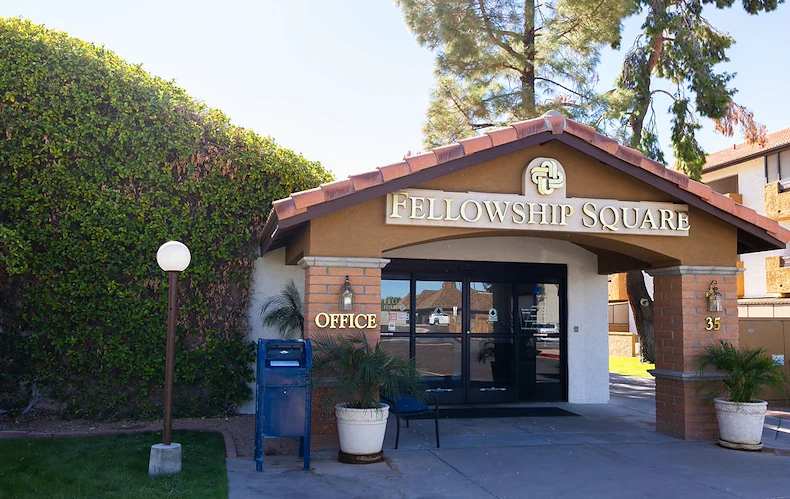 Front Entrance to Fellowship Square Historic Mesa