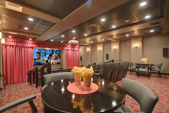 Julian Estates Gracious Retirement Living Hawthorn Senior Independent Living in Puyallup, Washington movie theater
