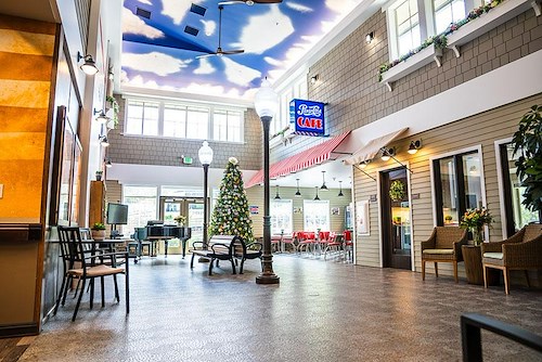 Fieldstone Memory Care of Puyallup town square lobby