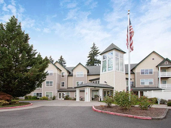 Avamere at Hillsboro Senior Living in Oregon front exterior