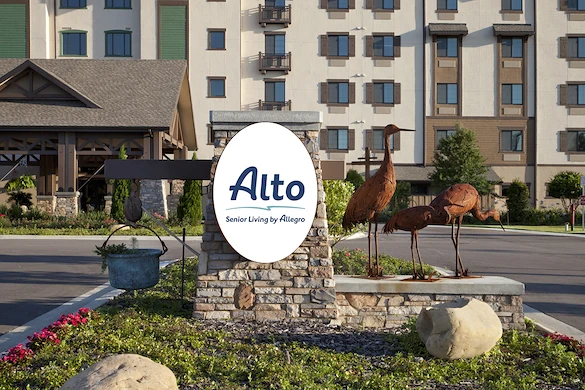 Alto Clermont, senior living community offering assisted living, memory care, and respite care in Clermont, FL, community sign