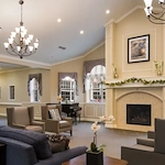 Churchill Place Senior Memory Care in Glen Ellyn, IL living room