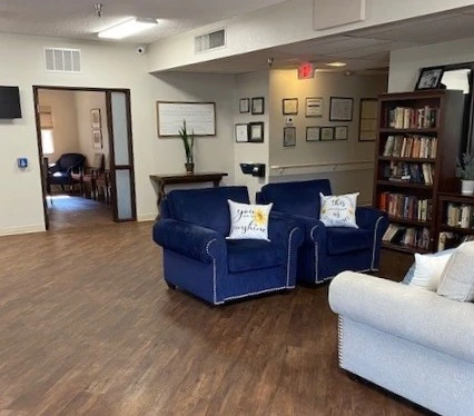 Lobby & adjacent library