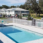 Banyan Reserve Seniors, senior living community offering active adult living and independent living in Lakeland, FL, outdoor pool