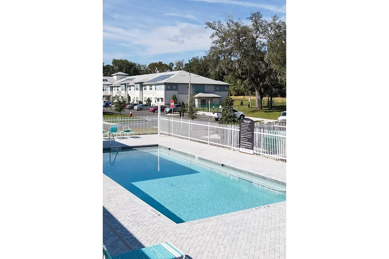 Banyan Reserve Seniors, senior living community offering active adult living and independent living in Lakeland, FL, outdoor pool