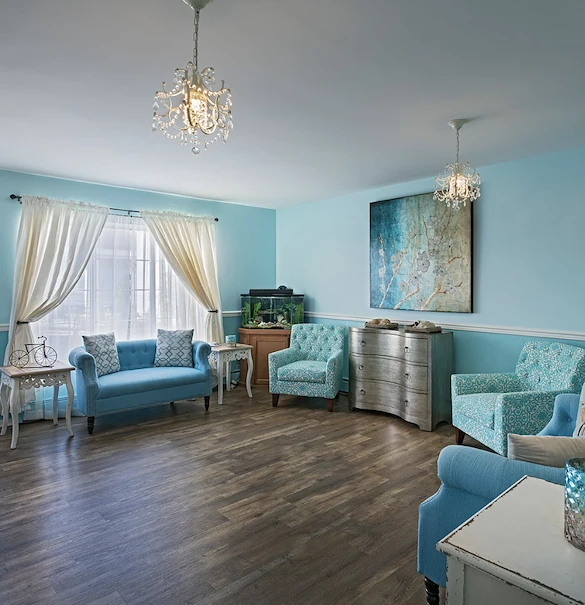 American House Farmington Hills, senior living community offering independent living, assisted living, memory care, and respite care in Farmington Hills, MI, community room