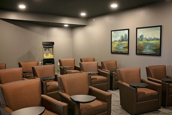 Astral at Auburn, senior living community offering independent living, assisted living, and memory care in Auburn, IN, movie theatre