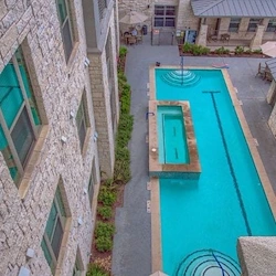 Verena at Leander Senior Living's outdoor swimming pool
