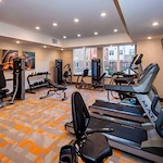 Fitness center at Verena at Gilbert Senior Living 