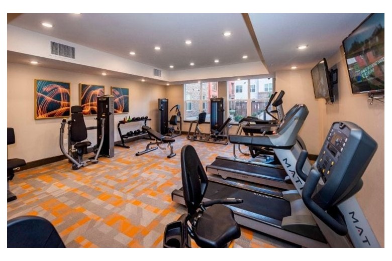 Fitness center at Verena at Gilbert Senior Living 